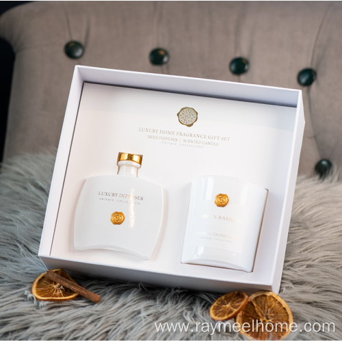 Luxury wedding favors candle diffuser and candle set